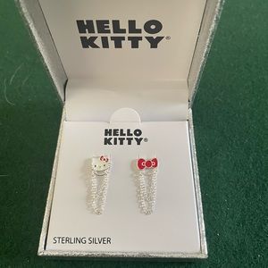 Hello Kitty Silver Earrings
